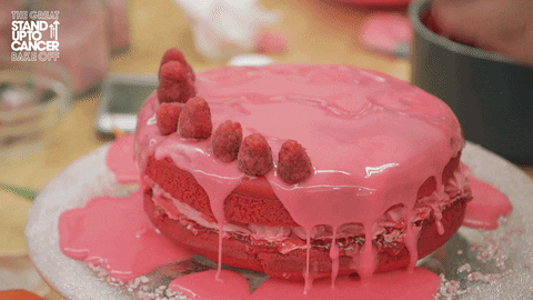 Pink Baking GIF by The Great British Bake Off