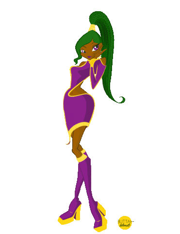 ButtahBlends giphyupload fairy winx blackgirl Sticker