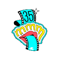 35Mm Sticker by Sydney Film Festival