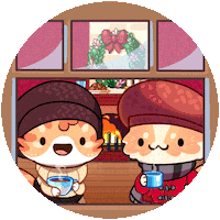 Merry Christmas Cat Sticker by Mino Games