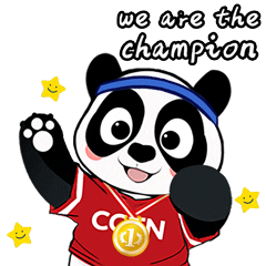 Panda Hello Sticker by CGTN V-Studio