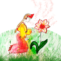 Fairy Tale Flower Sticker