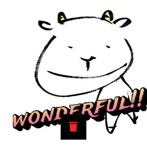 kattun wonderful ヤギ やぎお きまぐれ牧場 Sticker