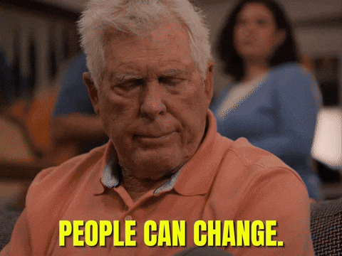 People can change.