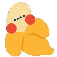 Banana Pout Sticker