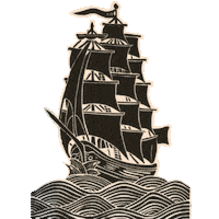 dljuk ship pirate treasure pirates Sticker