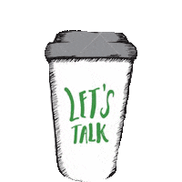 Lets Talk Coffee Sticker by imoji