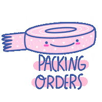 Illustration Packing Sticker by Maghazak