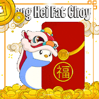 Chinese New Year Penguin Sticker by Pudgy Penguins