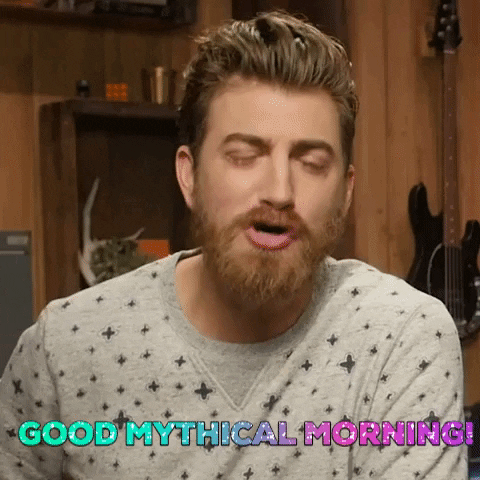 Happy Good Morning GIF by Rhett and Link