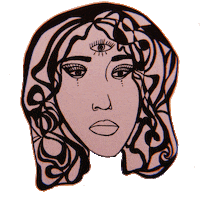 Girl Face Sticker