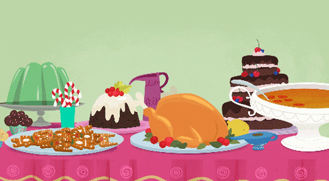 Food Celebrations GIF by Kitty Is Not A Cat