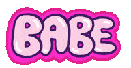 Babe Sticker by Russell Taysom