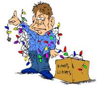 christmas lights STICKER