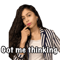 Thinking Think Sticker by Global Tara Entertainment