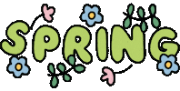 Spring Springtime Sticker by Poppy Deyes