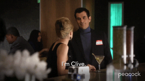 Modern Family’s Claire and Phil Dunphy, “Juliana” and “Clive Bixby.”