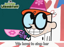 Stop Her Dexters Laboratory GIF by Cartoon Network