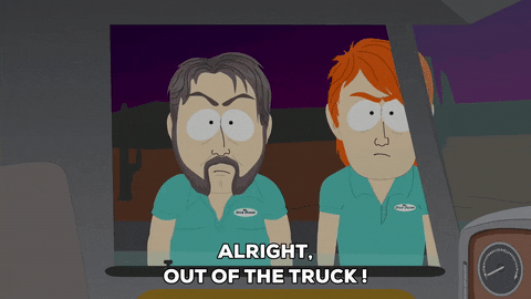 truck orders GIF by South Park 