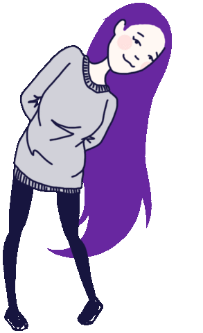 long hair mermaid Sticker