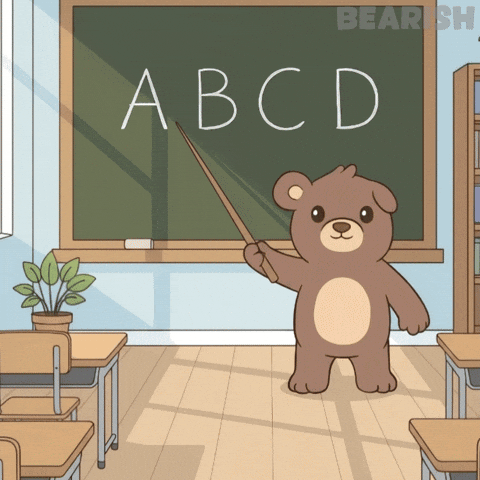 Learn Teddy Bear GIF by BEARISH