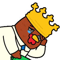 COQINU crying cry coq bokbok Sticker