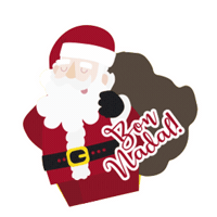 sildelespai christmas santa navidad noel Sticker