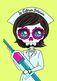 Skull Inject GIF by La Catrina Bohemia