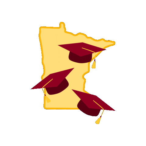 Graduation Gophers Sticker by College of Liberal Arts Career Services and Undergraduate Education