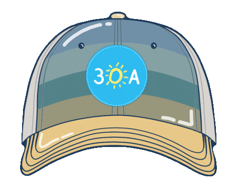 Hat Beachhappy Sticker by 30A