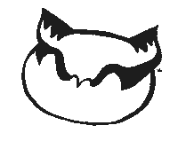 Black Cat Schwarz Sticker