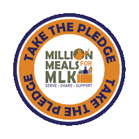 Martin Luther King Feeding Sticker by Louisiana Blue