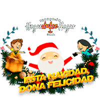 Fundacion_HDH navidad santa claus feliz navidad colecta Sticker