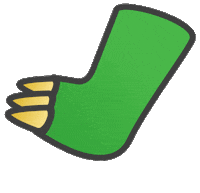 kick feet Sticker by Dinord