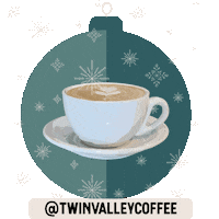 Excited Christmas Sticker by Twin Valley Coffee