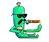 Good Life Smoking Sticker by Bloody Roger
