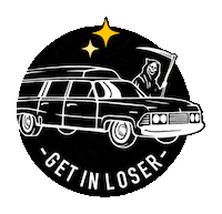 dillustrations get in loser Sticker