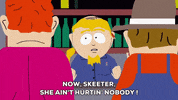 skeeter talking GIF by South Park 
