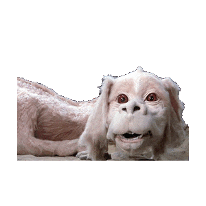 the neverending story dog Sticker