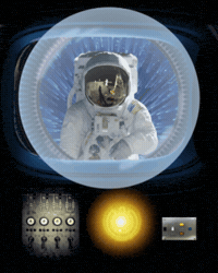 Outer Space Astronaut GIF by STARCUTOUTSUK