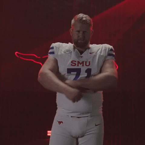 College Football Celebration GIF by SMU Football