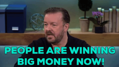 winning ricky gervais GIF by ABC Network