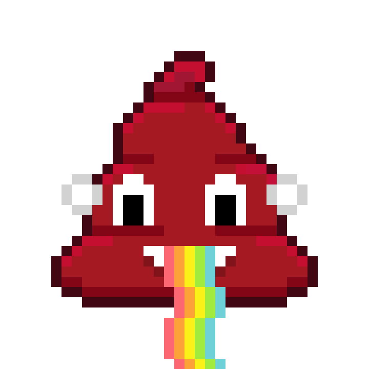 Art Shitting Sticker by Poopies.io