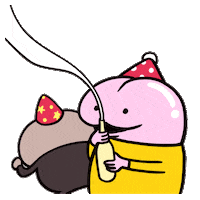 Happy Champagne Sticker by kwaesam