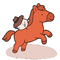 Happy New Year Horse Sticker