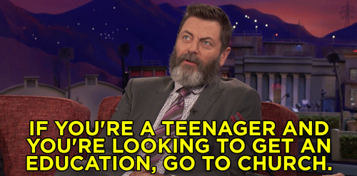 nick offerman GIF by Team Coco