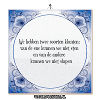 Stress Werk Sticker by Tegelspreuken.nl