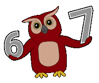 6 7 Owl Sticker by Provozně ekonomická fakulta ČZU