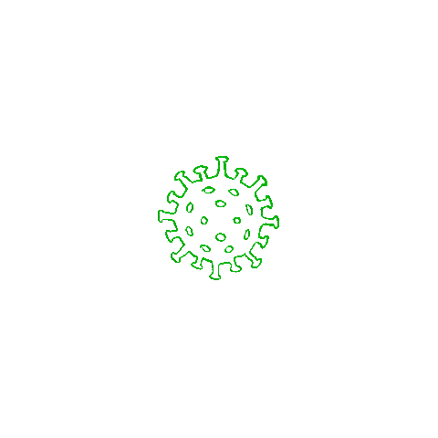 alimelloart giphyupload stop coronavirus corona Sticker