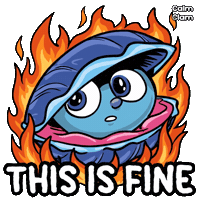 Fire Burning Sticker by VeeFriends
